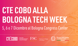 Bologna Tech Week: dal 5 al 7 DicembreLa casa delle tecnologie emergenti del Comune di Bologna partecipa alla manifestazione che trasforma la città in un laboratorio aperto di innovazione e un ponte con l’estero. Scopri tutte le opportunità e le iniziative! 23 novembre